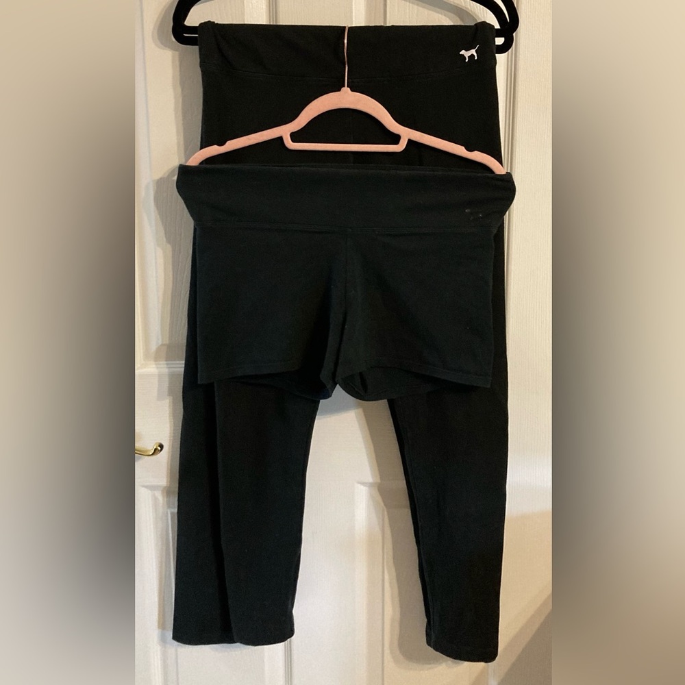 Victoria's Secret Pink Yoga Black Apparel
